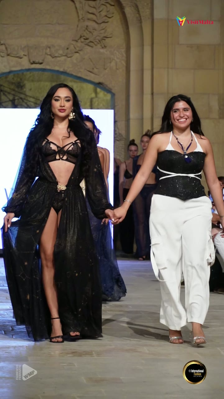 Natalia Jiménez closing her show at International Fashion Island